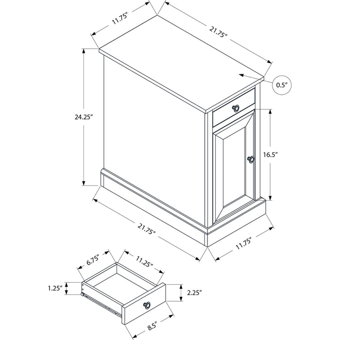 End Table - Espresso Veneer