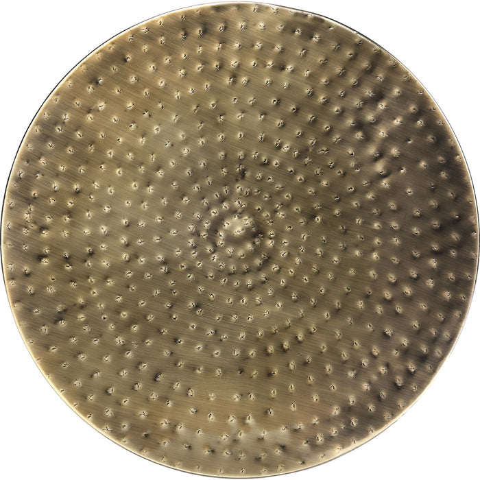 End Table - Gold Iron Metal Drum