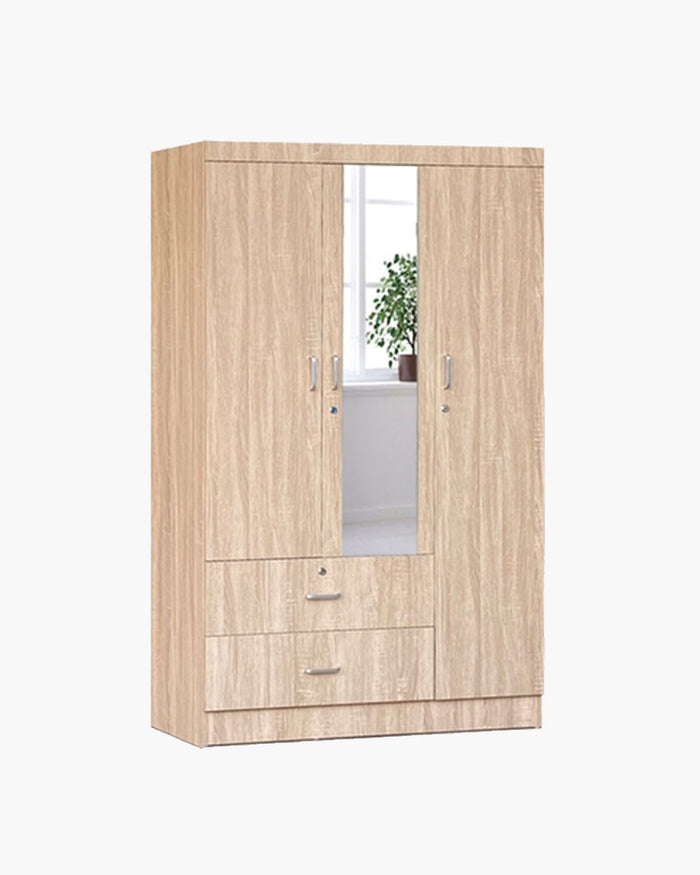 Enoi Open Door Wardrobe with Mirror – Big