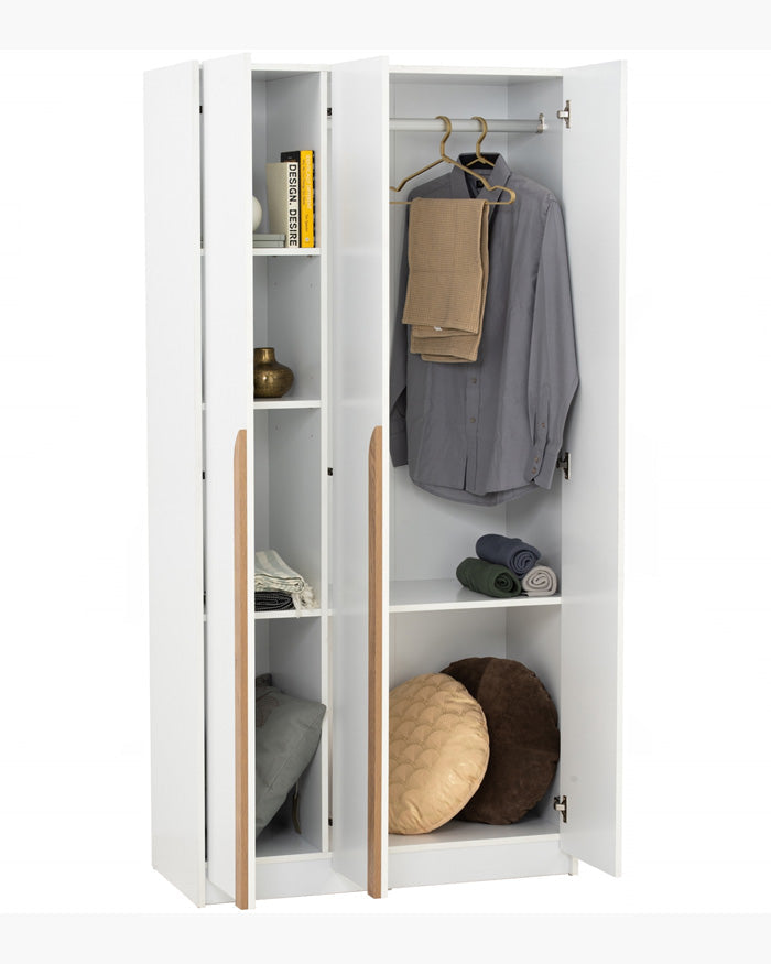 Enrich Open Door Wardrobe-White