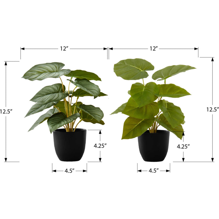Epipremnum - 13" Artificial Plant (Set of 2) in a 4" Pot