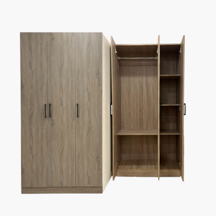 Essential Open Door Wardrobe - 3 Door