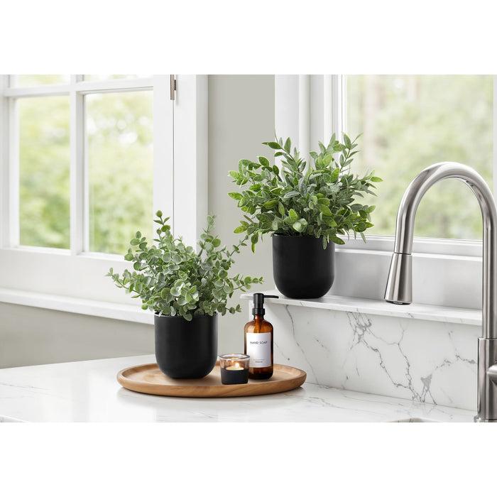 Eucalyptus - 11" Artificial Plant (Set of 2) in a 5" Pot