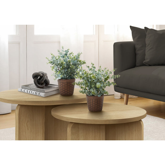 Eucalyptus - 13" Artificial Plant (Set of 2) in a 4" Pot