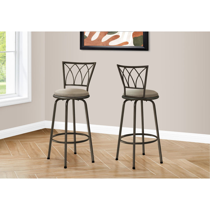 Fabric Bar Height Stool