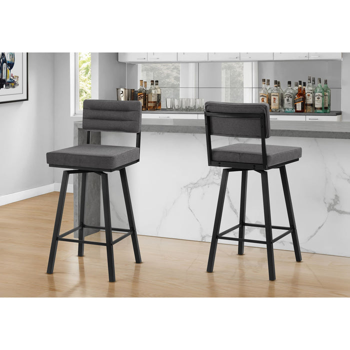 Fabric Bar Height Stool
