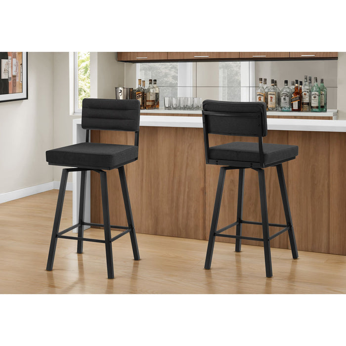 Fabric Bar Height Stool