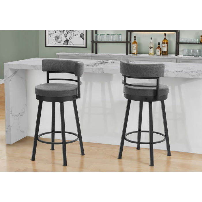 Fabric Bar Height Stool