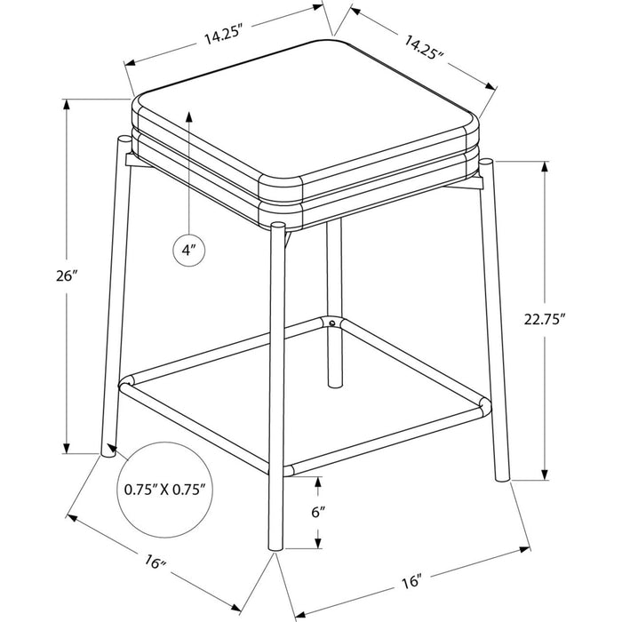 Fabric Counter Height Stool
