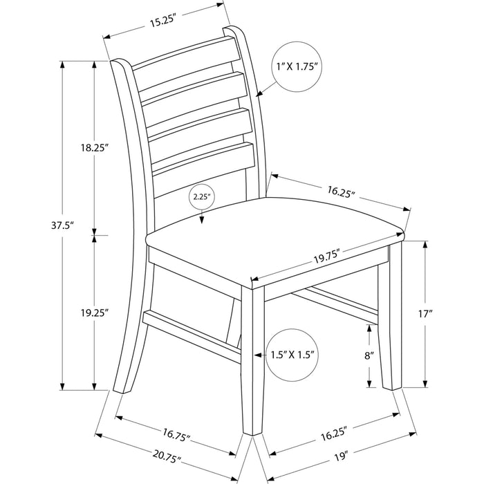 Fabric Dining Chair (Set of 2)