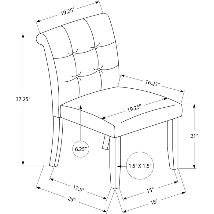 Fabric Dining Chair (Set of 2)