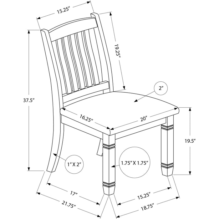 Fabric Dining Chair (Set of 2)
