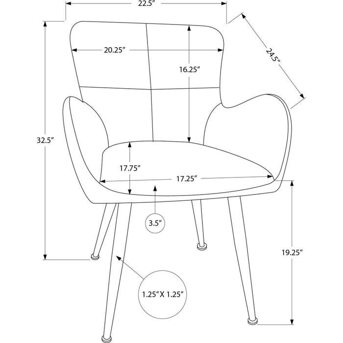 Fabric Dining Chair (Set of 2)