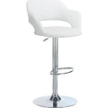 Faux Leather Adjustable Height Stool
