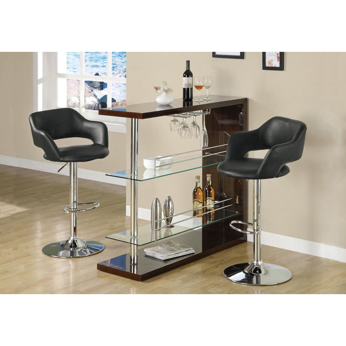 Faux Leather Adjustable Height Stool