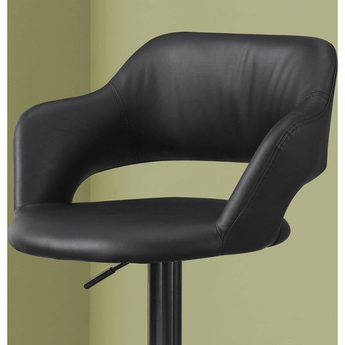 Faux Leather Adjustable Height Stool