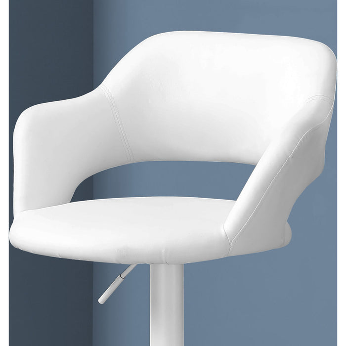 Faux Leather Adjustable Height Stool