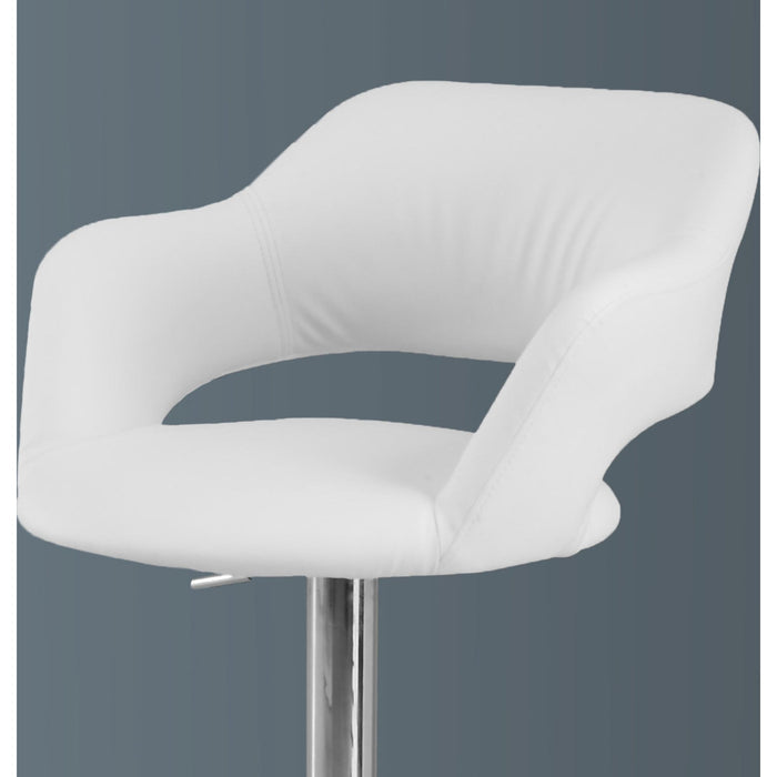 Faux Leather Adjustable Height Stool