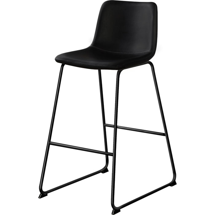 Faux Leather Bar Height Stool