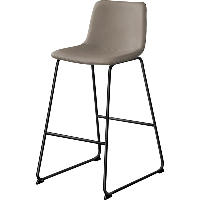 Faux Leather Bar Height Stool