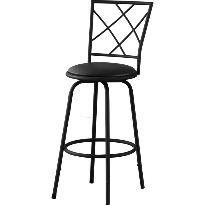 Faux Leather Bar Height Stool