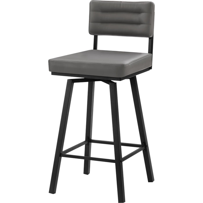 Faux Leather Bar Height Stool