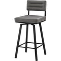 Faux Leather Bar Height Stool