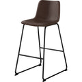 Faux Leather Bar Height Stool