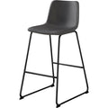 Faux Leather Bar Height Stool