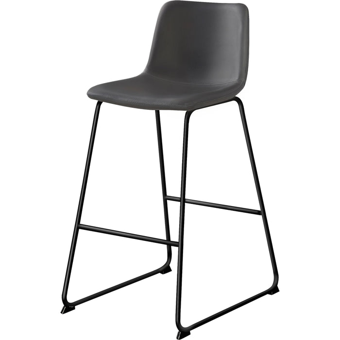 Faux Leather Bar Height Stool