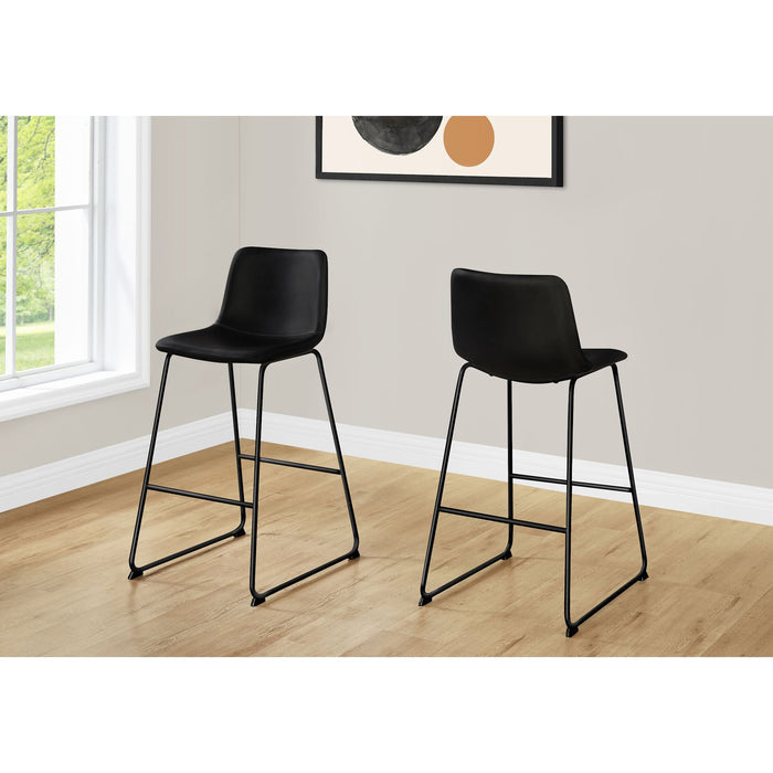 Faux Leather Bar Height Stool