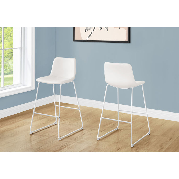 Faux Leather Bar Height Stool