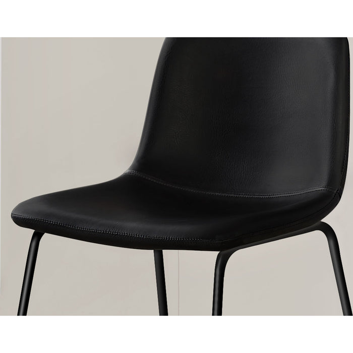 Faux Leather Bar Height Stool