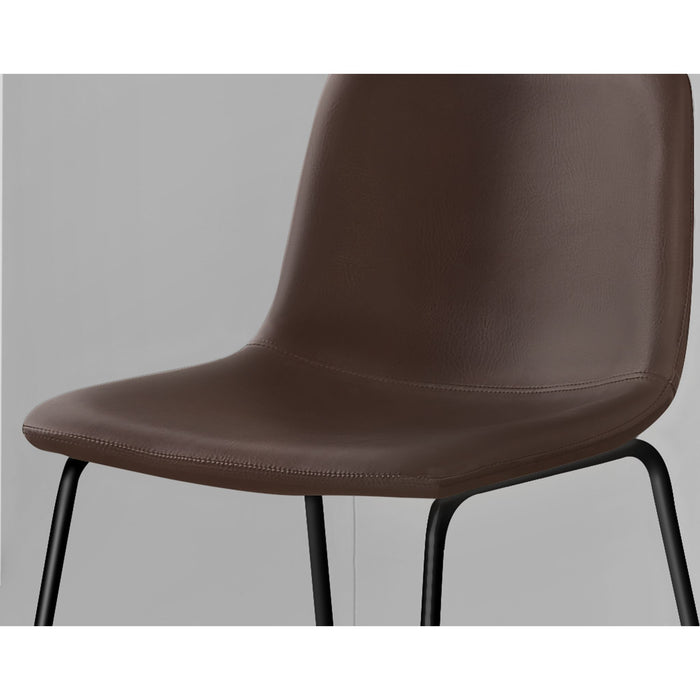 Faux Leather Bar Height Stool
