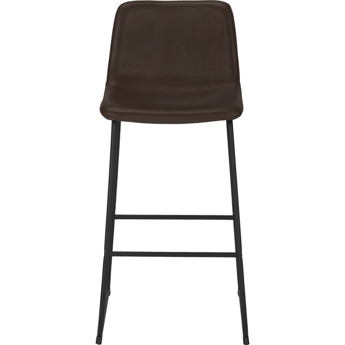 Faux Leather Bar Height Stool