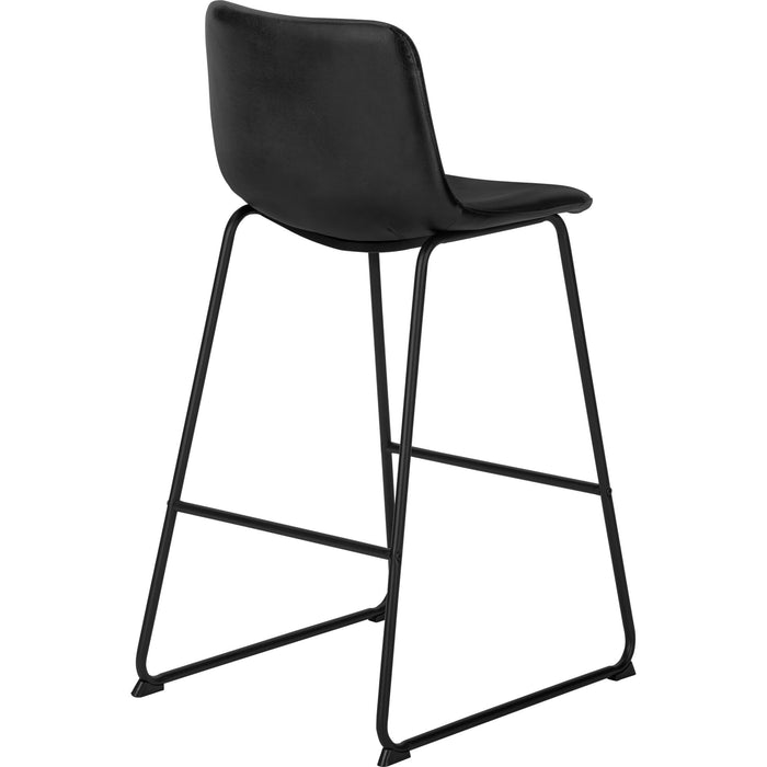 Faux Leather Bar Height Stool