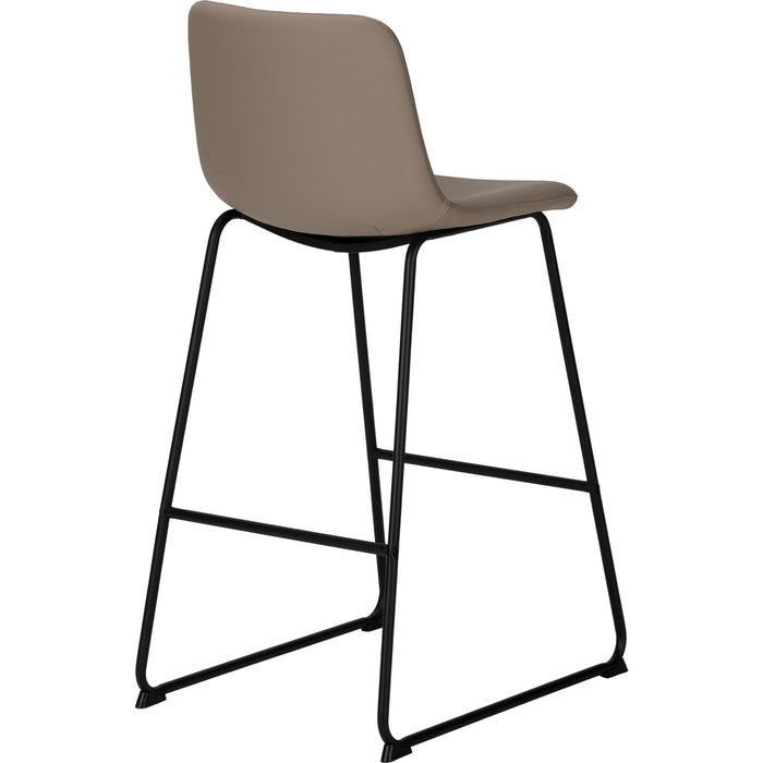 Faux Leather Bar Height Stool