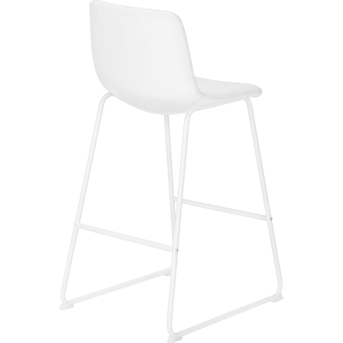 Faux Leather Bar Height Stool