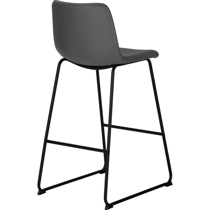 Faux Leather Bar Height Stool