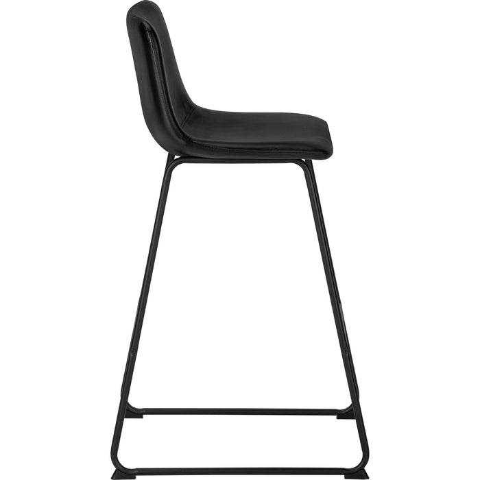 Faux Leather Bar Height Stool