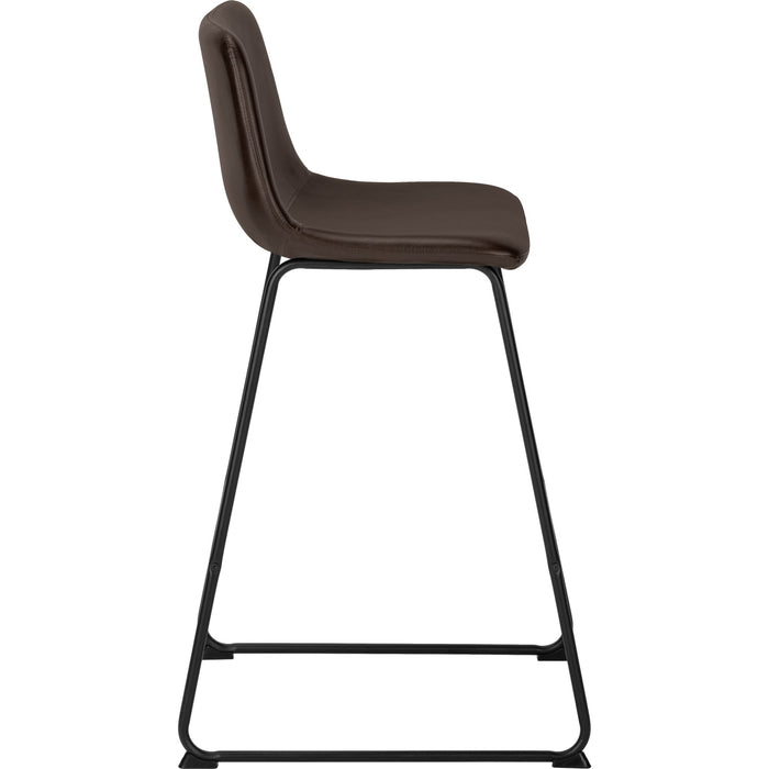 Faux Leather Bar Height Stool
