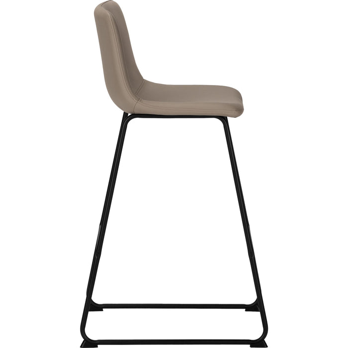 Faux Leather Bar Height Stool