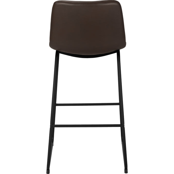Faux Leather Bar Height Stool