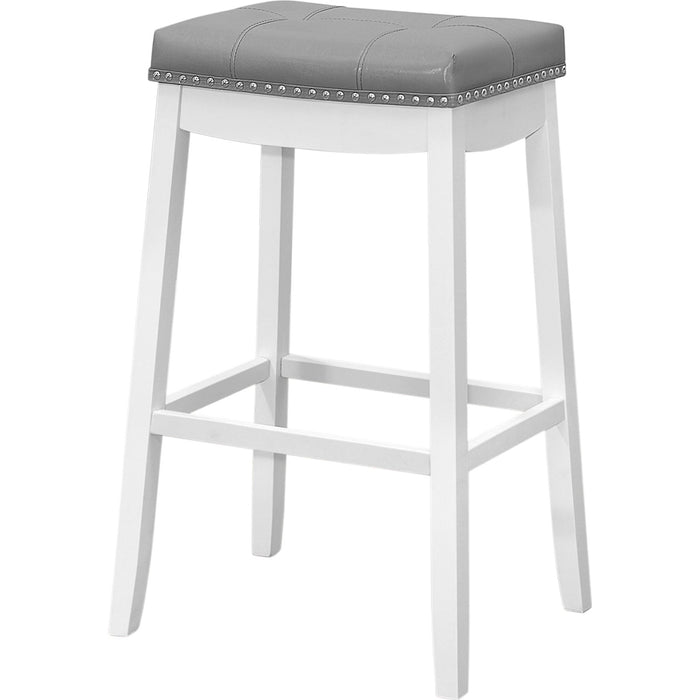 Faux Leather Counter Height Stool