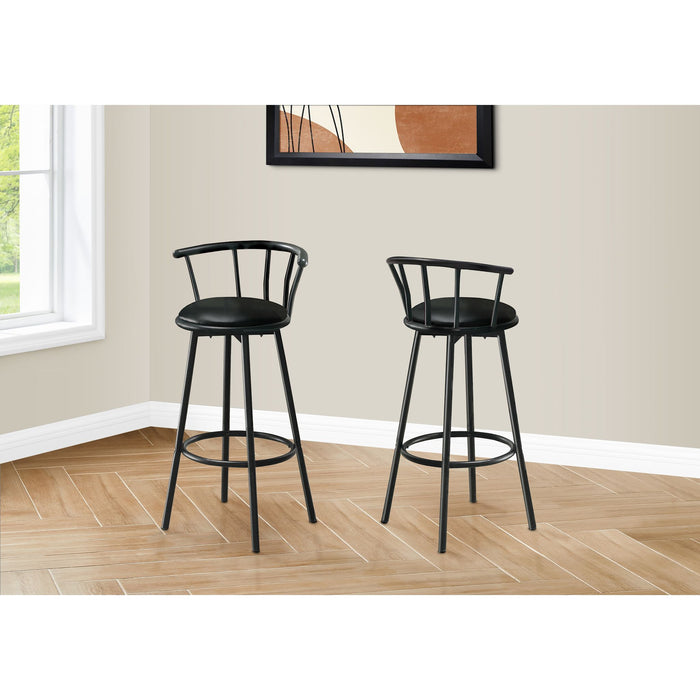 Faux Leather Counter Height Stool