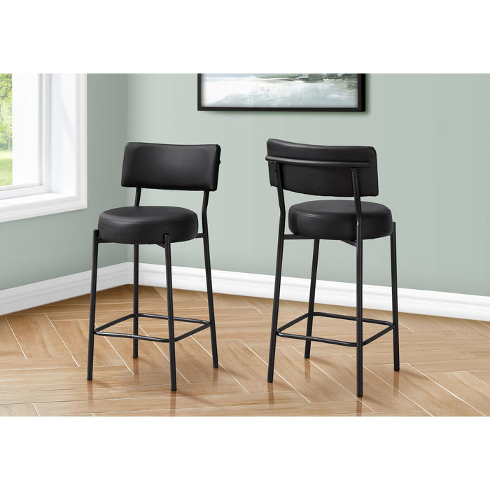 Faux Leather Counter Height Stool