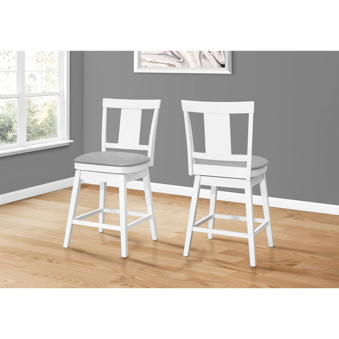 Faux Leather Counter Height Stool