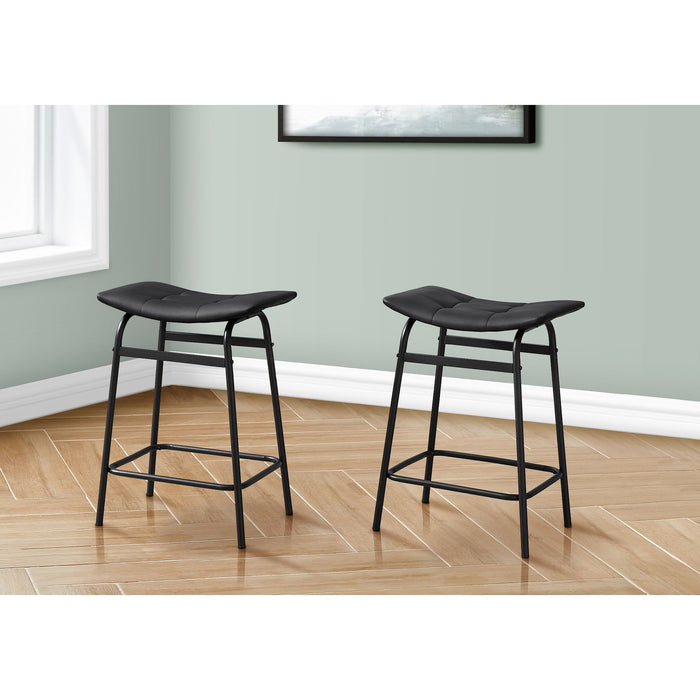 Faux Leather Counter Height Stool