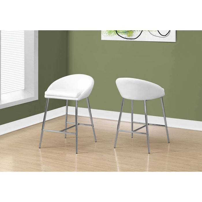 Faux Leather Counter Height Stool