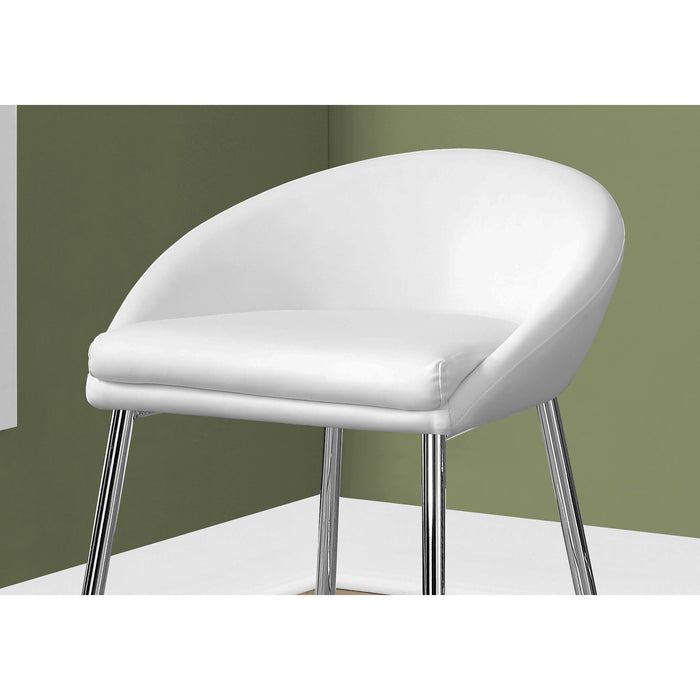 Faux Leather Counter Height Stool